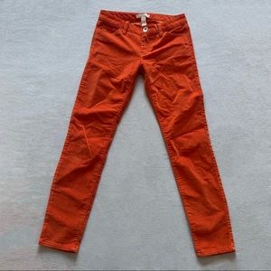 Corduroy ankle pants